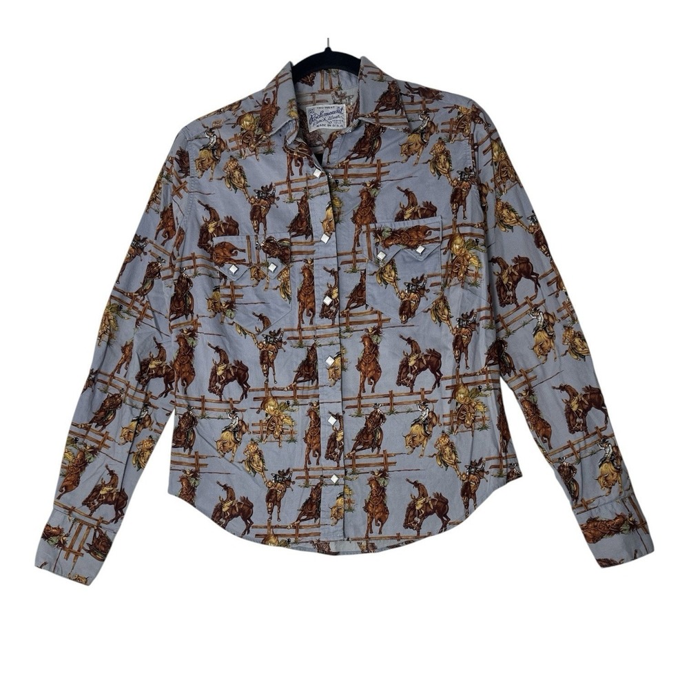 Vintage Rockmount Ranch Wear Tru-West Western Shirt Women's Medium Pearl Snap